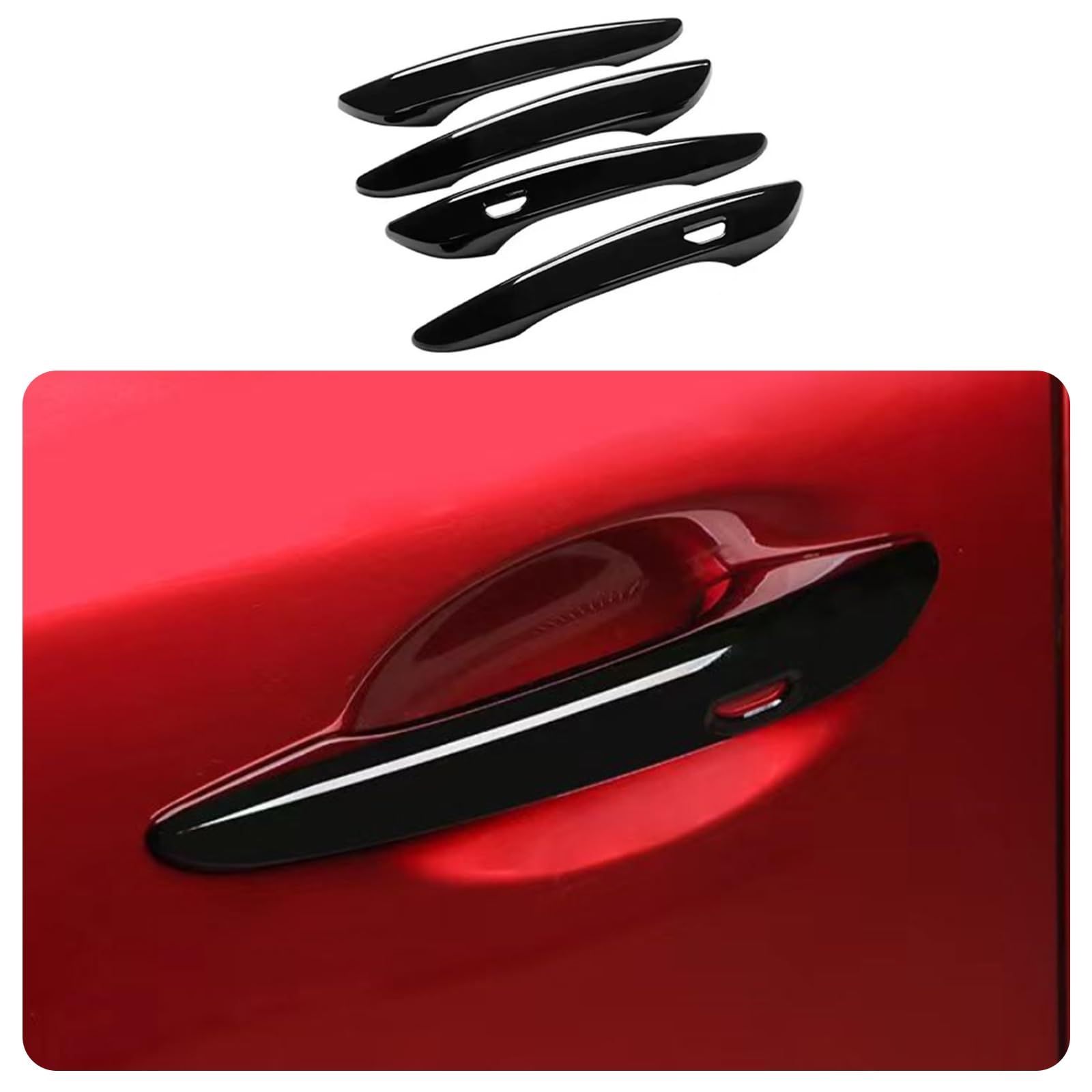 ZUNEIGUNG新型 マツダ3 BP系 2019.06~ / CX-30 DM系に適合アウタードアハンドルカバー ノブ フルカバータイプMazda3 Mazda 3/CX-30 CX30 専用 設計外装 パーツ アクセサリーABS 樹脂製4 d49a15eb