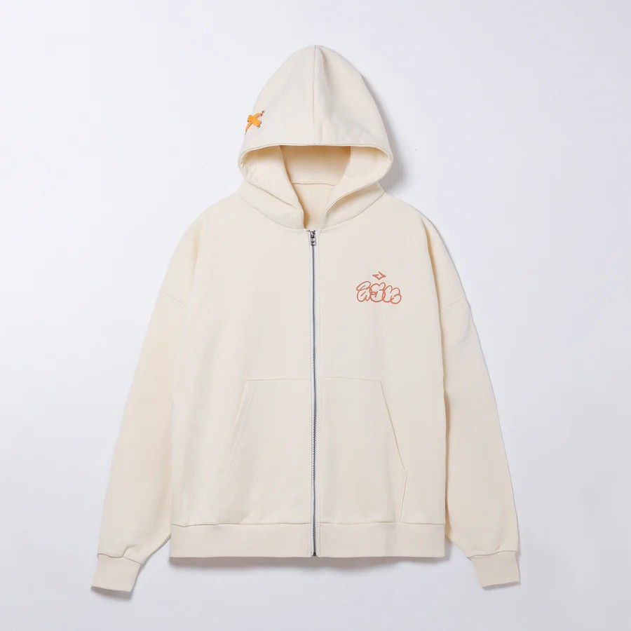 明透 オリジナル ジップアップパーカー 明透 ver. Holy Night LIVE OFFICIAL GOODS オレンジ レースアップ
