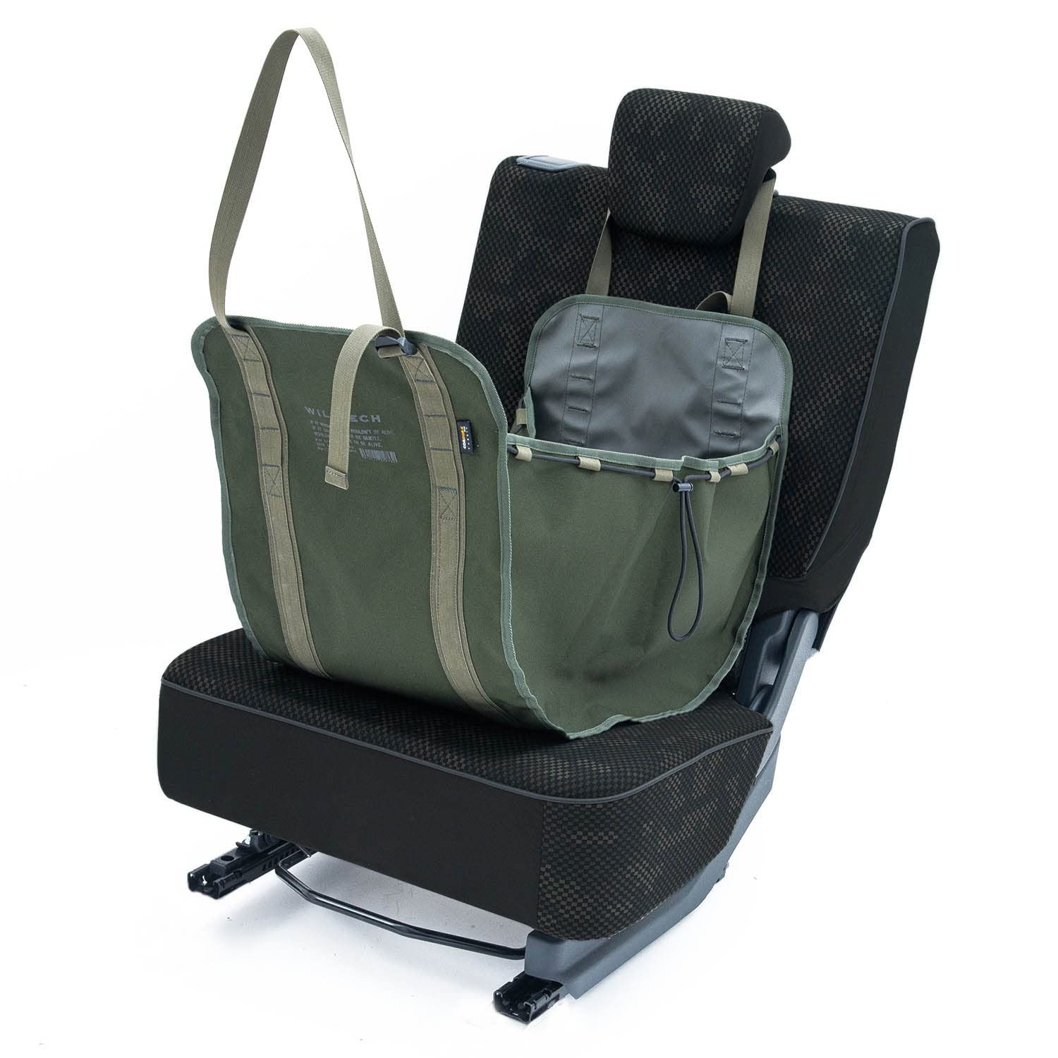 [WILDTECH CARLIFE] ワイルドテック カーライフ 【ハンモックバッグ CORDURA FABRIC(コーデュラ ファブリック) 215-ZSXP008】 車用品 車用収納 キャンプ アウトドア 撥水防汚 取付簡単 (KHAKI b3852f11