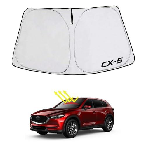 マツダ CX-5 KF系（2017年2月?）改良専用 フロント サンシェード CX5 遮光 カーテン シェード 日よけ 車 ワンタッチ 窓 ガラス カバー セット 車中泊 グッズ ドレスアップパーツ カーシェード カスタム パーツ アクセサリ 18ed058e