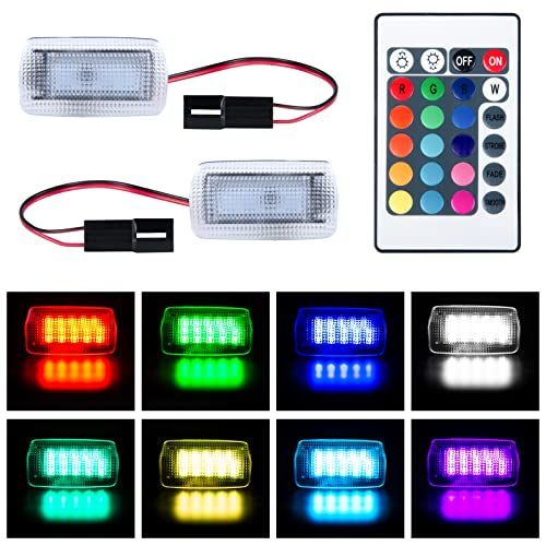 GemPro 新型 RGB カーテシランプ アルファード/ベルファイア(20系/30系前期後期) プリウス(20系/30系/50系) プリウスα40系 プリウスPHV50系 クラウン200系 マークx（120系/130系）ハリアー/ハイブリッ 1eff921e