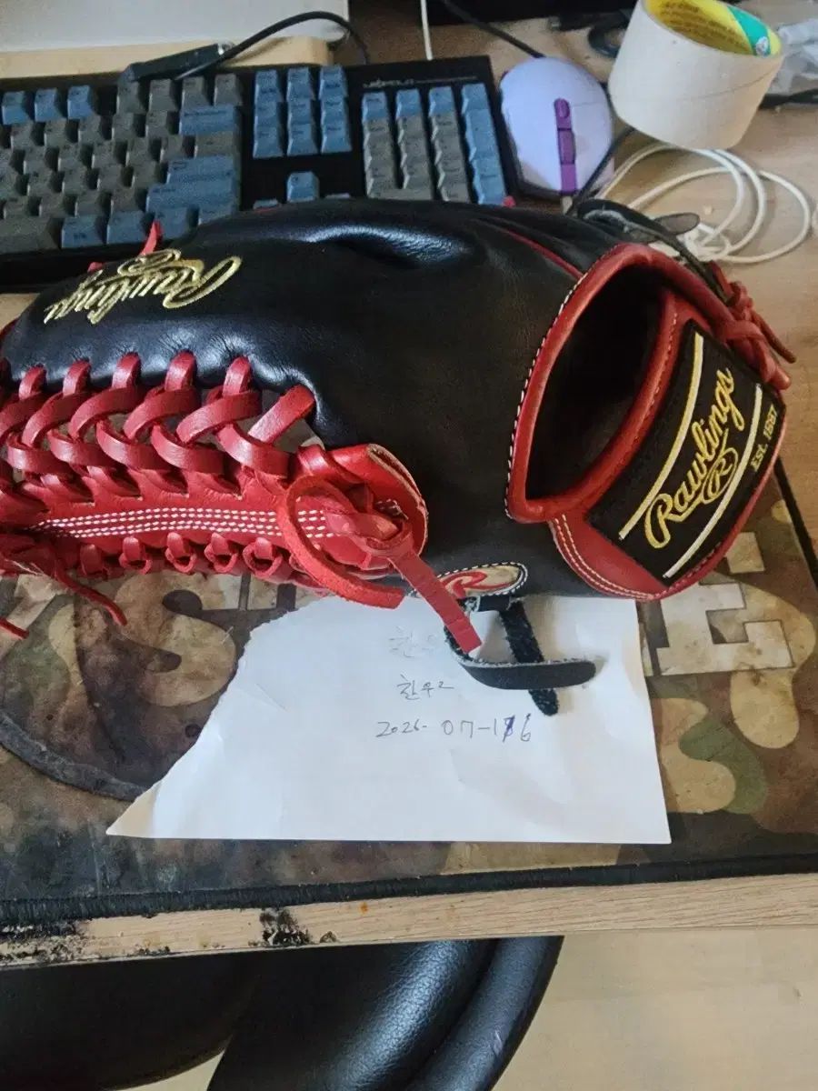 Rawlings ローリングス プロ フリー パーフェクト 野球グローブ ブラック/レッド