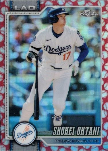 大谷翔平/Shohei Ohtani LAD Base 1 Baseball Seams Refractors 2026 Topps Chrome Baseball