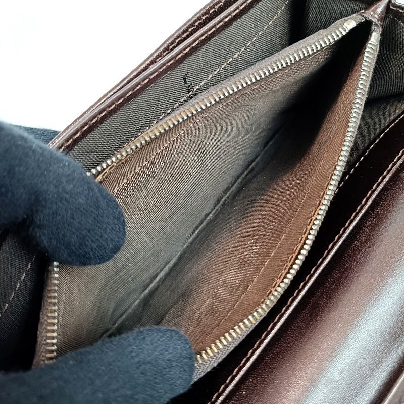 FENDI フェンディ ズッカ柄 長財布 ブラウン 茶色 フラップ ウォレット