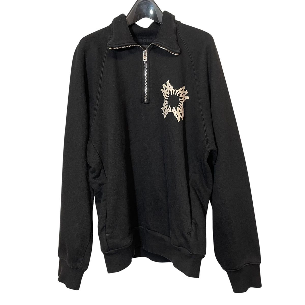 【中古】AMIRI アミリ MA QUAD ハーフジップスウェット 黒 AMJYCW1058 サイズ:M ブラック スウェット 26007545 RD