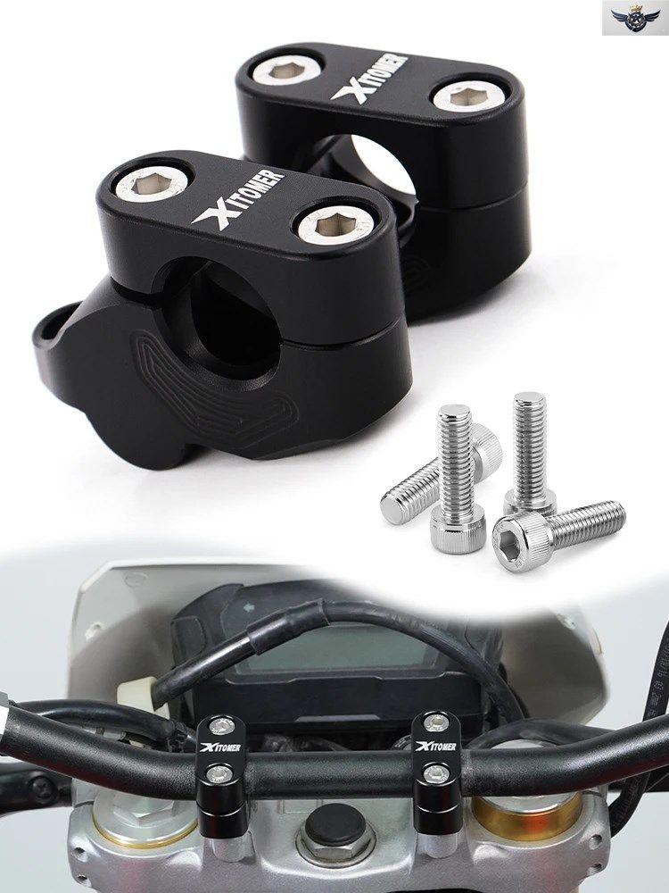 BMW R1200R F800S F700GS F650G F650CS G650GS R1150GS 22MM 7/8インチ ハンドルバーライザー マウントバーライザー エクステンションバッ