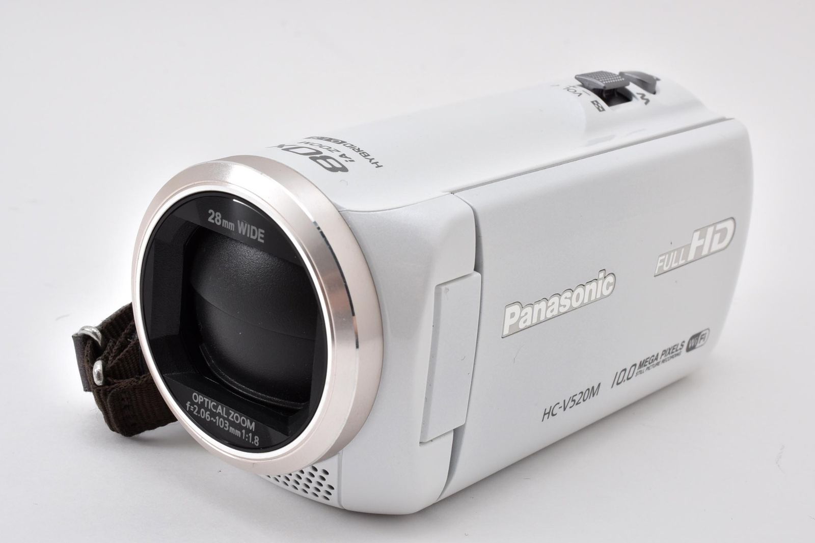 実用品 Panasonic パナソニック HC-V520M 白 ホワイト ビデオカメラ