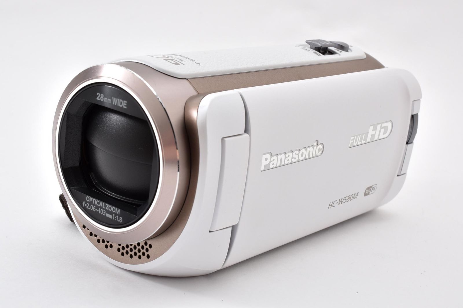 【美品】Panasonic HC-W580M 白 実用美品 Panasonic パナソニック HC-W580M 白 ホワイト ビデオカメラ