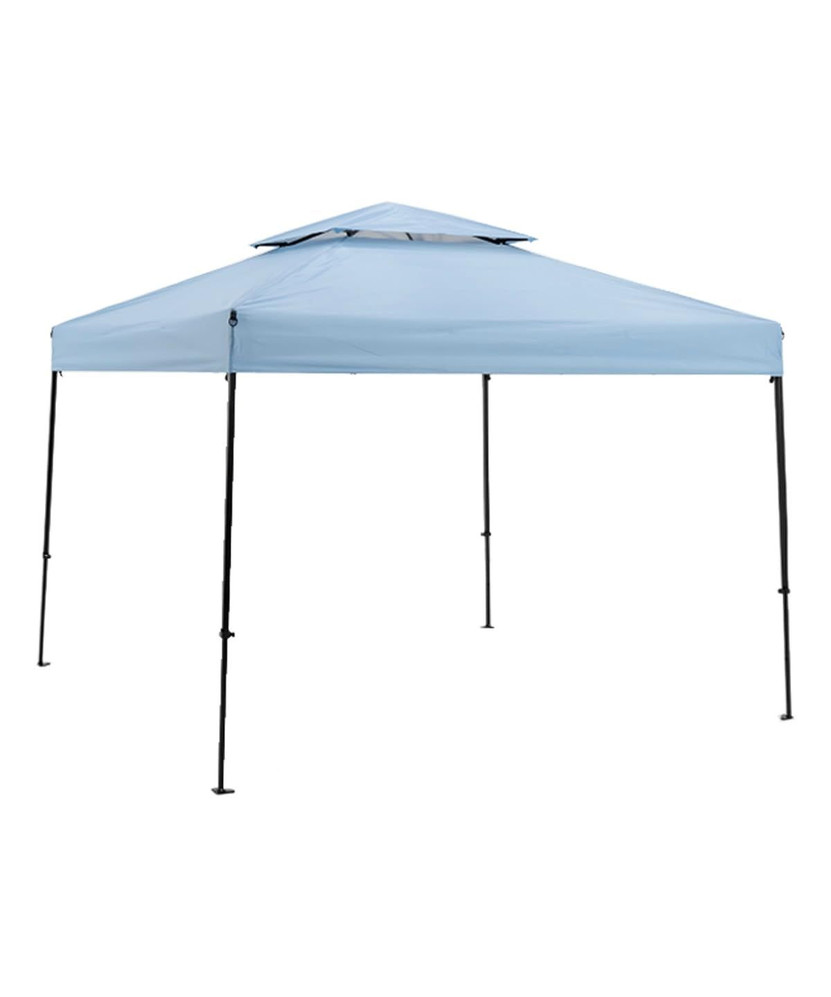 ★新品★[ヒマラヤ] ワンタッチタープテント 2.5m×2.5m 大型 ワンタッチタープ250 EC160201D02 クールブルー 風抜けベンチレーション 組み立て簡単 シルバーコーティング UVカット 4段階調整 007af998