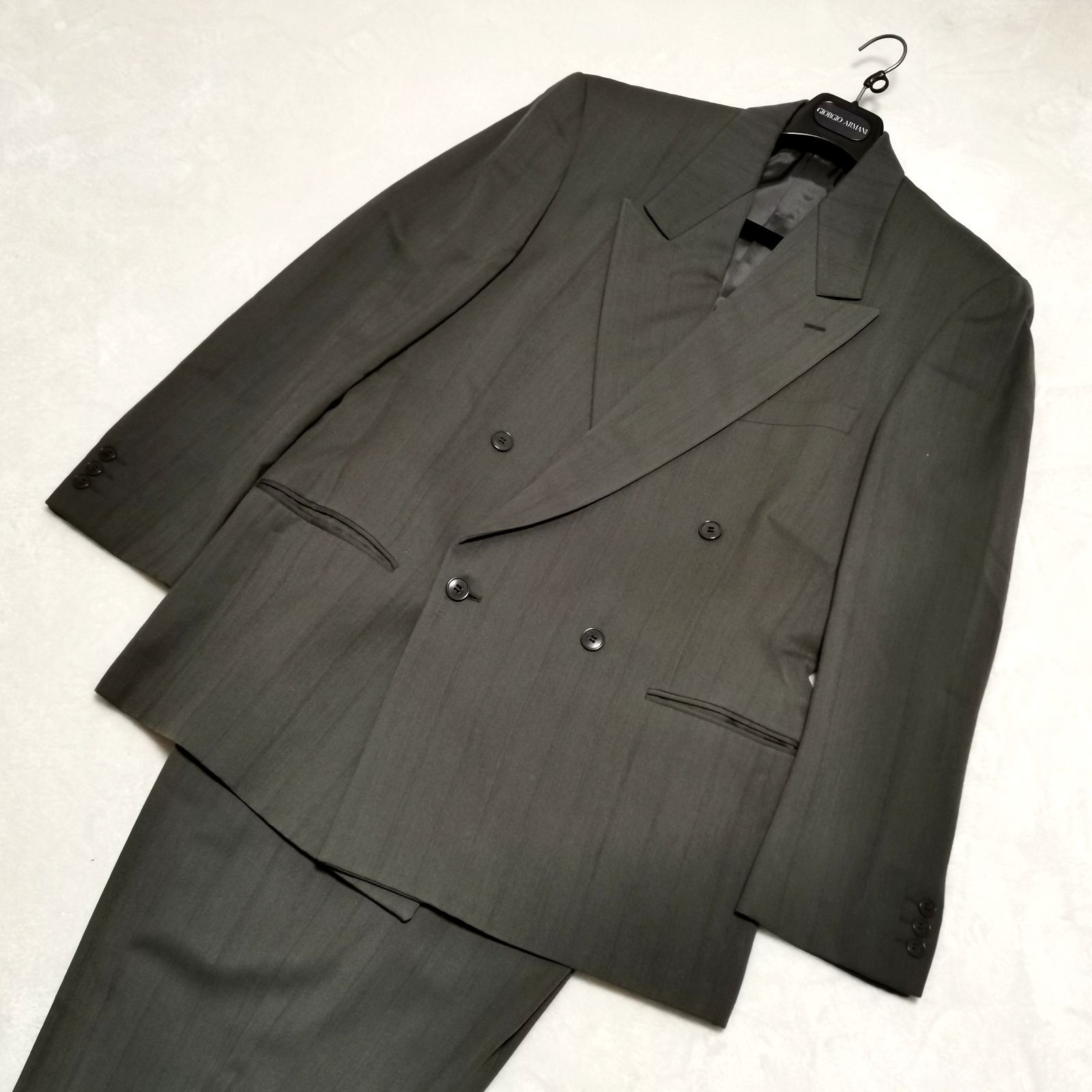 GIORGIO ARMANI アルマーニ セッ:トアップ メンズ ジャケット カーキ