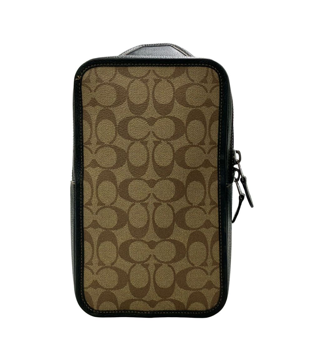 美品 コーチ ボディバッグ シグネチャー C9865 メンズ COACH