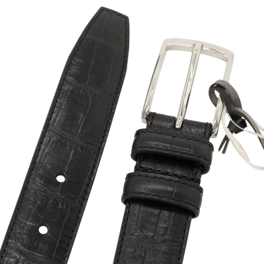 新品】フェリージ Felisi 85/07 クロコダイル 型押しレザー ベルト