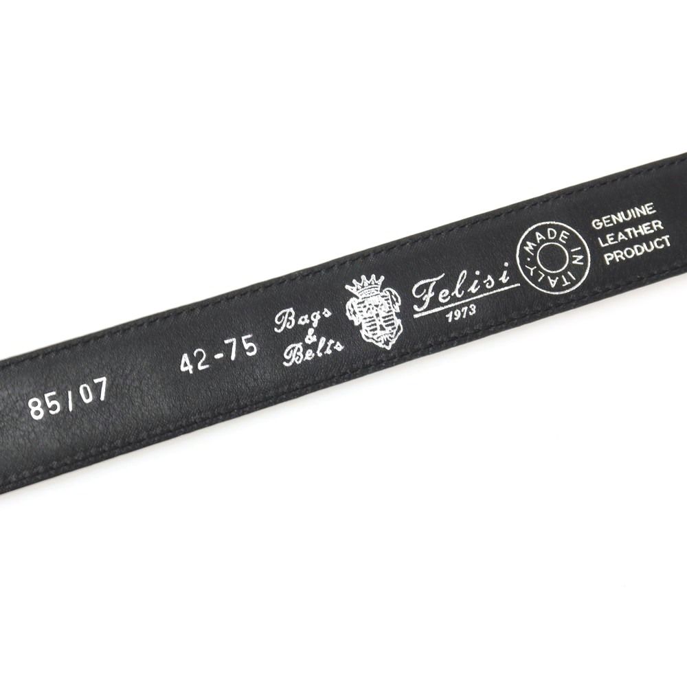 新品】フェリージ Felisi 85/07 クロコダイル 型押しレザー ベルト