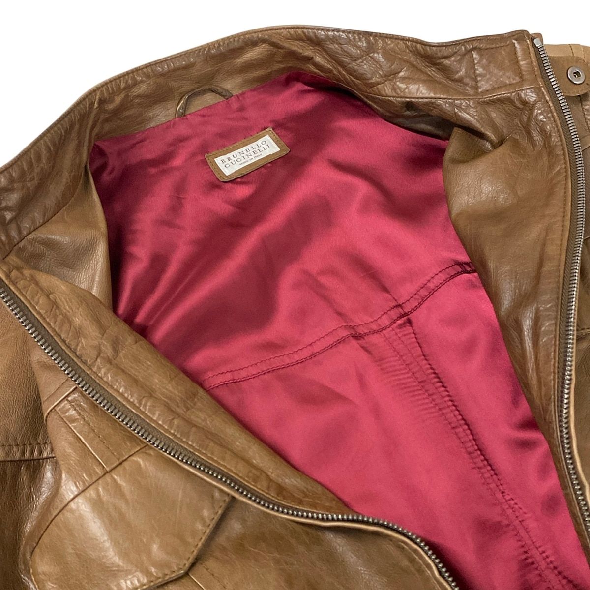 BRUNELLO CUCINELLI(ブルネロクチネリ) ライダースジャケット サイズM