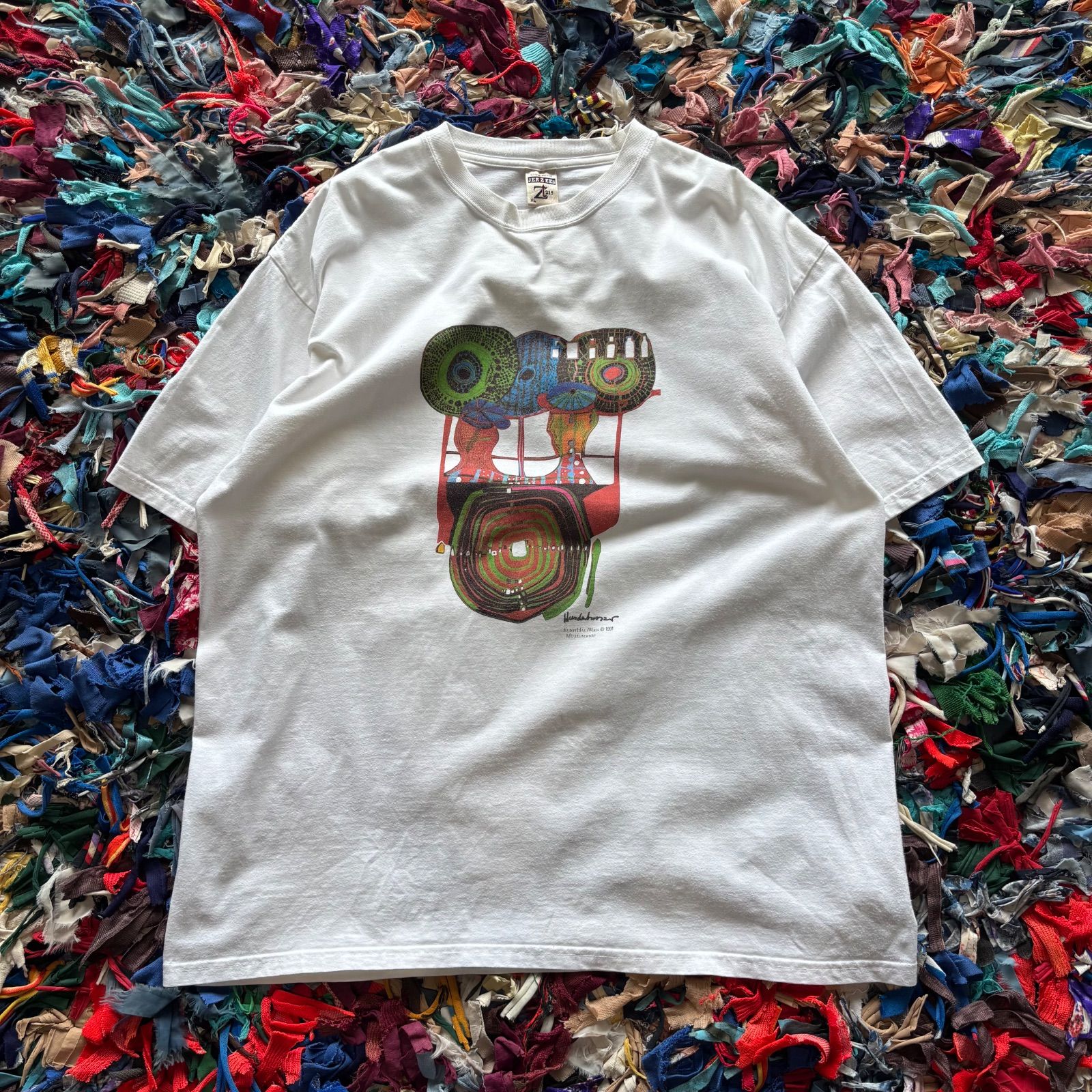 90s Euro Art Tee フンデルトヴァッサー Tシャツ