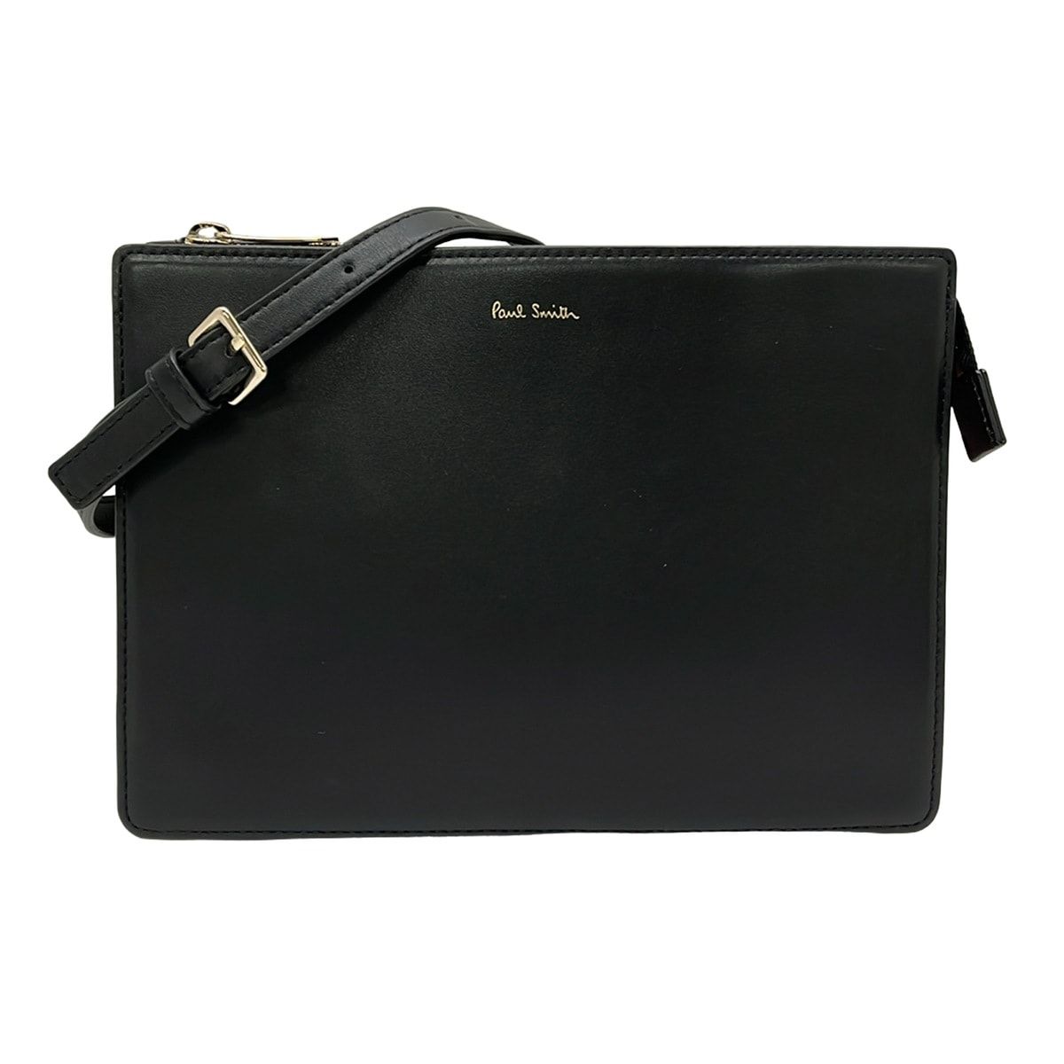 PaulSmith(ポールスミス) ショルダーバッグ コンサティーナ APW042 黒×ライトパープル×ボルドー クロスボディ レザー