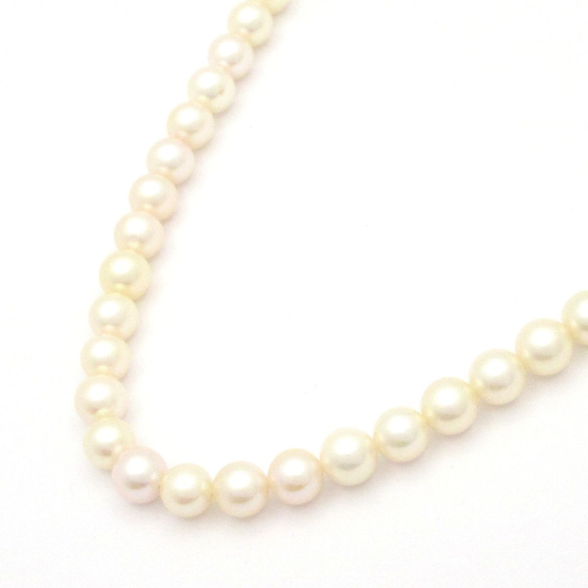 blanciris(ブランイリス) ネックレス美品 - K10YG×ダイヤモンド×アイボリー ダイヤ0.12カラット