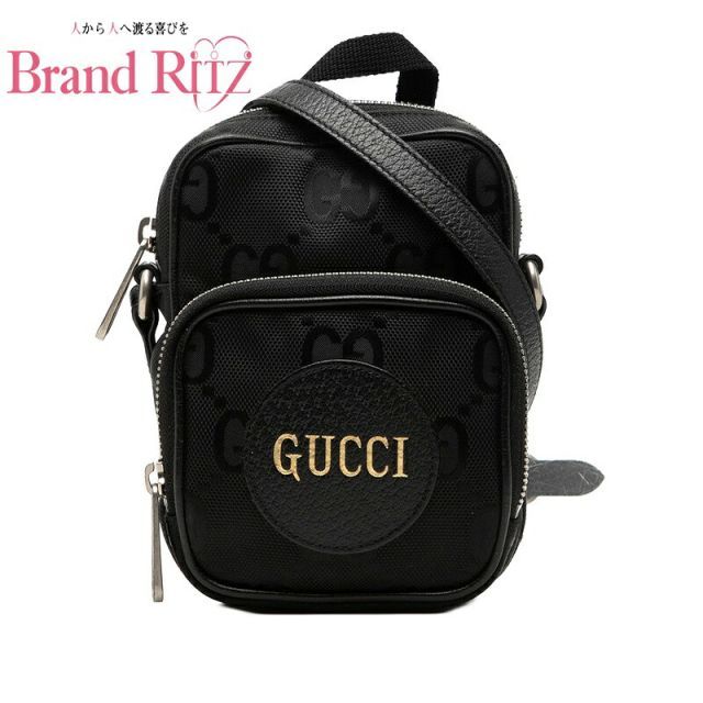 中古 グッチ オフ ザ グリッド 斜め掛け ショルダーバッグ 643882 ブラック ナイロン レザー レディース GUCCI 【送料無料】【西神店】 42,120円