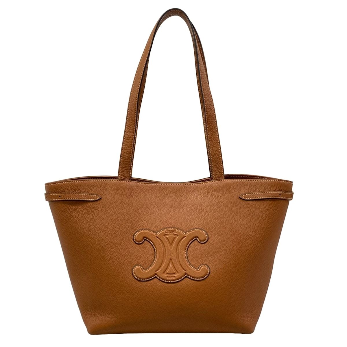 CELINE(セリーヌ) トートバッグ スモール カバ アナイス キュイル トリオンフ タン(ブラウン)