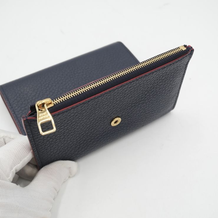 LOUIS VUITTON（ルイヴィトン）ポルトフォイユ・カプシーヌ コンパクト 三つ折り財布 マリーヌルージュ トリヨンレザー ゴールド金具 M62157 レディース【中古】