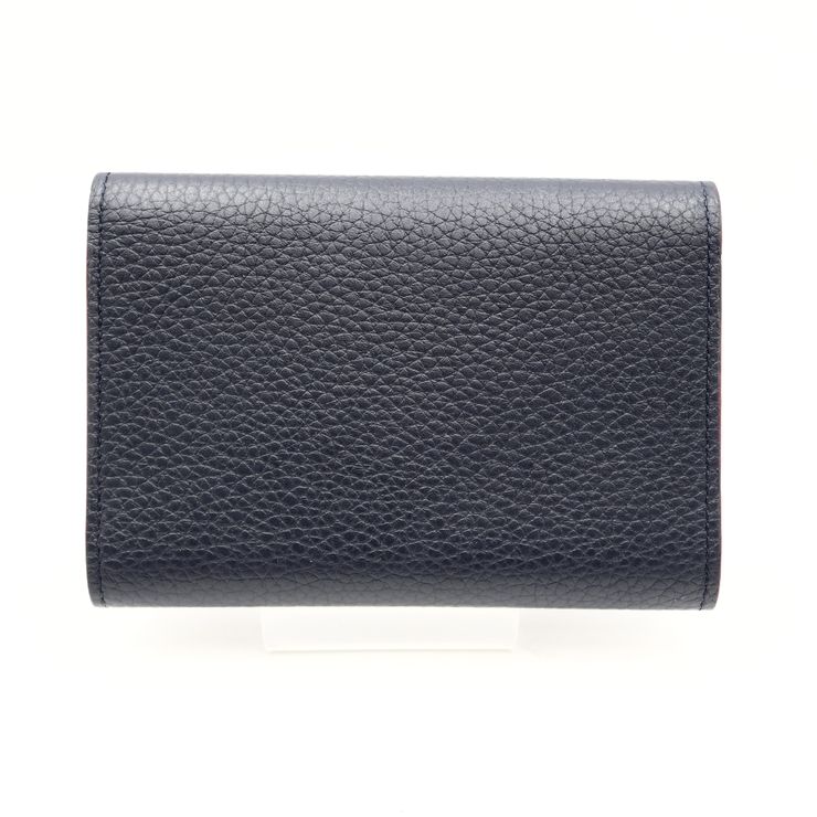 LOUIS VUITTON（ルイヴィトン）ポルトフォイユ・カプシーヌ コンパクト 三つ折り財布 マリーヌルージュ トリヨンレザー ゴールド金具 M62157 レディース【中古】