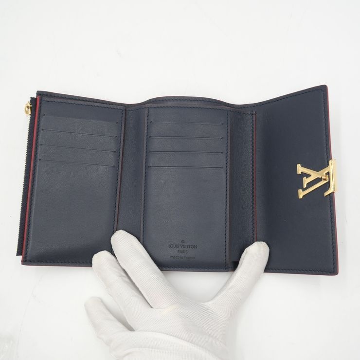 LOUIS VUITTON（ルイヴィトン）ポルトフォイユ・カプシーヌ コンパクト 三つ折り財布 マリーヌルージュ トリヨンレザー ゴールド金具 M62157 レディース【中古】