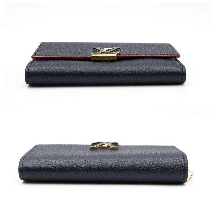 LOUIS VUITTON（ルイヴィトン）ポルトフォイユ・カプシーヌ コンパクト 三つ折り財布 マリーヌルージュ トリヨンレザー ゴールド金具 M62157 レディース【中古】
