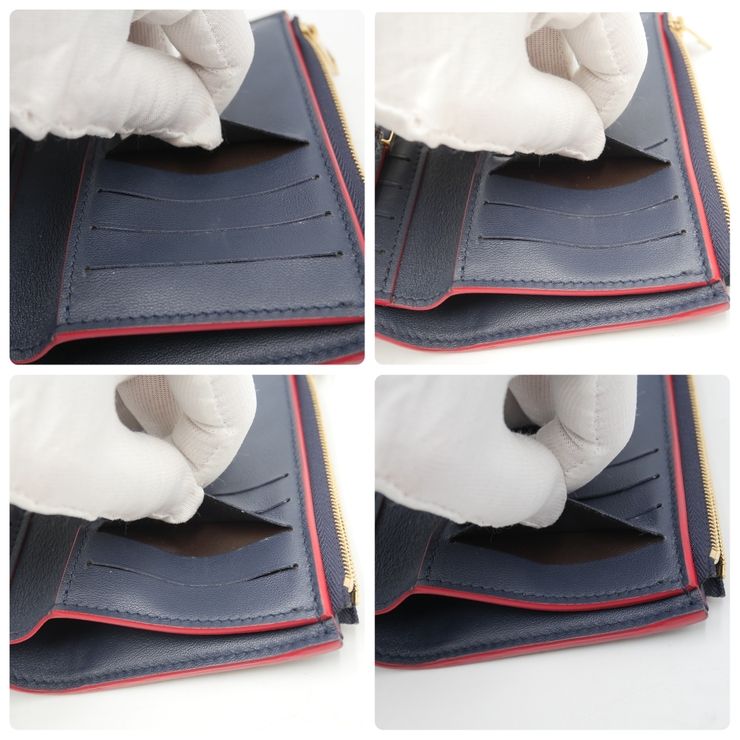 LOUIS VUITTON（ルイヴィトン）ポルトフォイユ・カプシーヌ コンパクト 三つ折り財布 マリーヌルージュ トリヨンレザー ゴールド金具 M62157 レディース【中古】