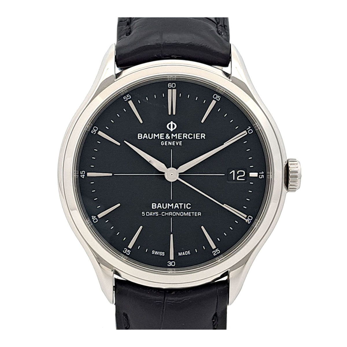 ボーム＆メルシエ クリフトン ボーマティック M0A10692 自動巻き ステンレススティール メンズ Baume & Mercier【中古】 【時計】