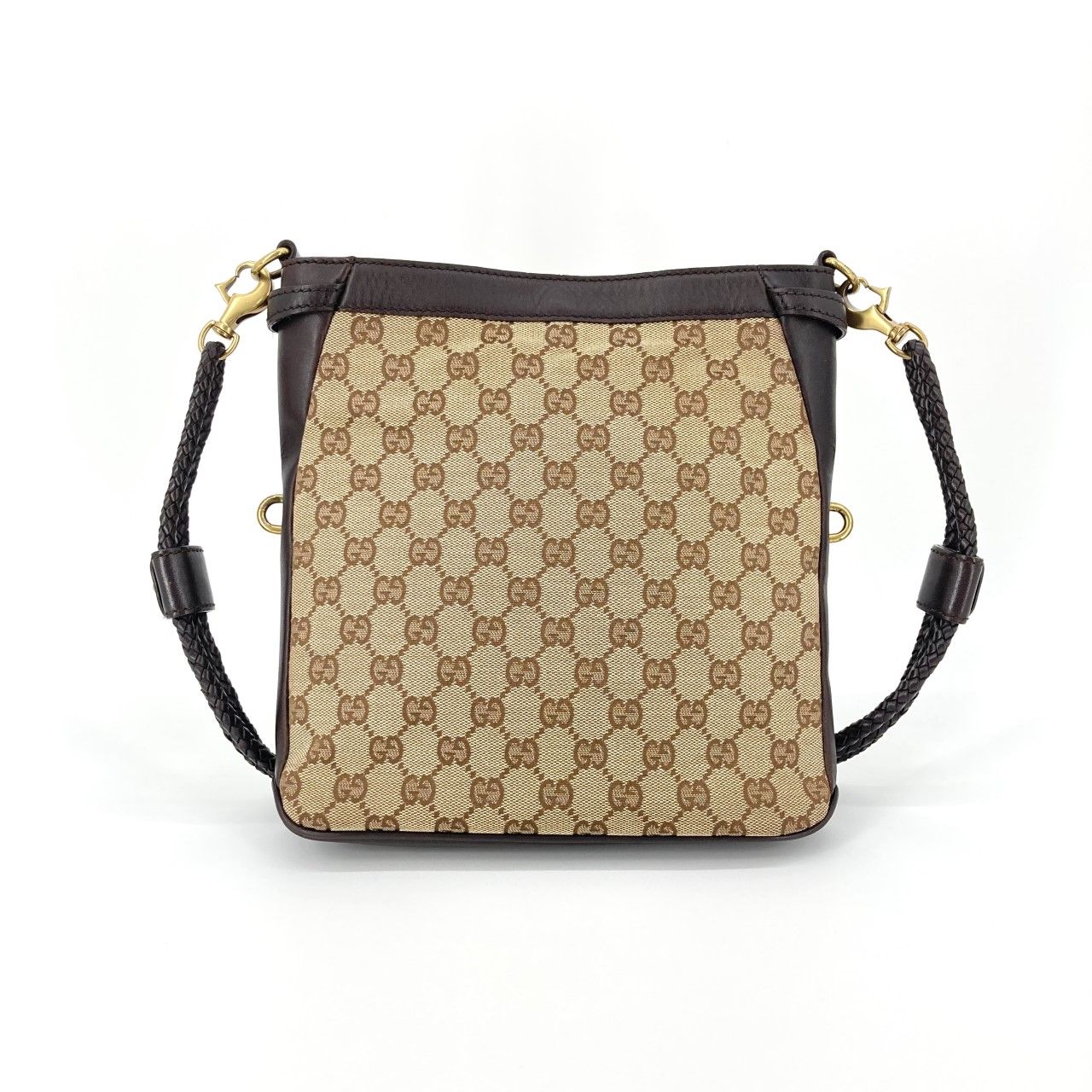 GUCCI（グッチ） キャンバス レザー GG 109106 ショルダーバッグ ベージュ 28,600円
