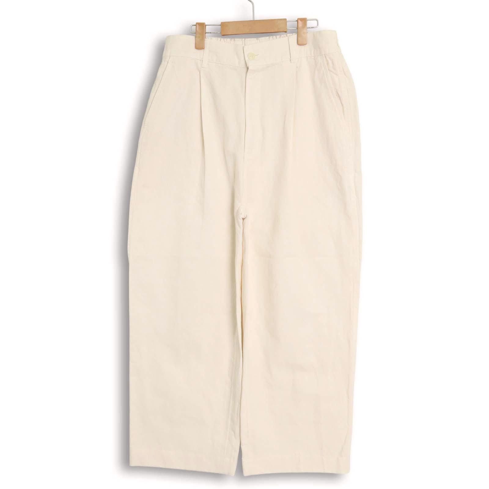 SAGE DE CRET　リネンコットン ワイドワンタックパンツ＊ SAGE DE CRET リネンコットン ワイドワンタックパンツ＊ - メルカリ