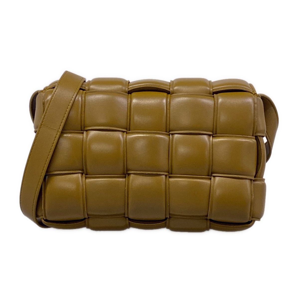 BOTTEGA VENETA(ボッテガヴェネタ) ショルダーバッグ パデッド カセット 591970 ブラウン レザー