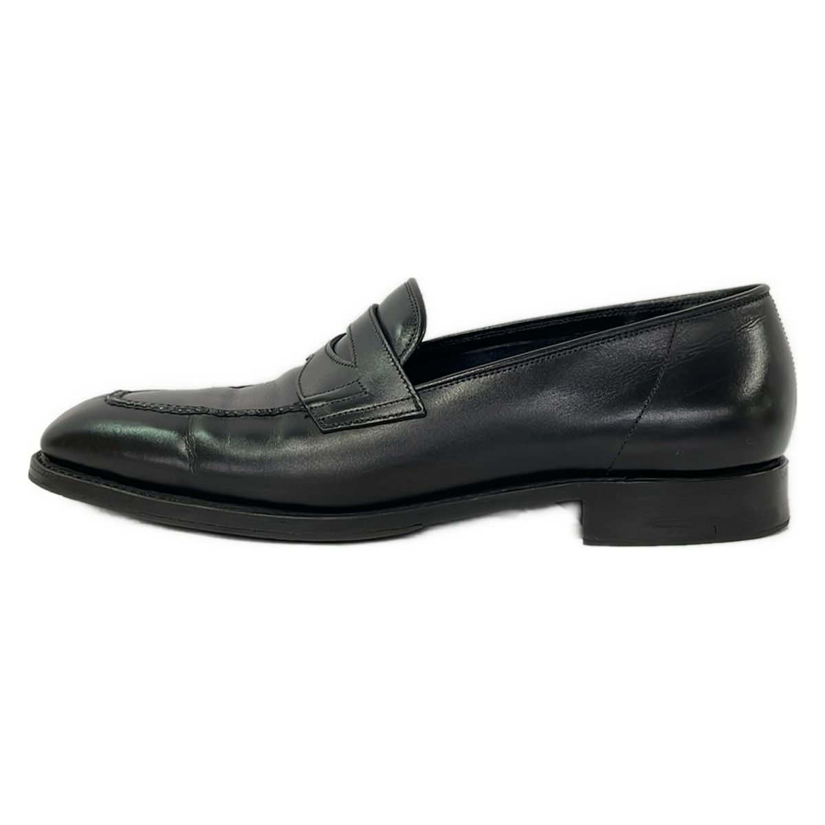 JOHNLOBB(ジョンロブ) ローファー 7E メンズ アシュレイ 4596 黒 アウトソール張替済 レザー