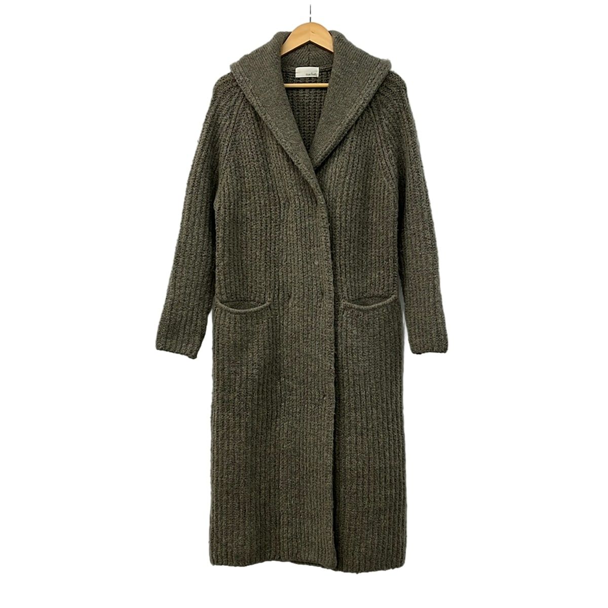 MACHATT(マチャット) カーディガン レディース - グレー フード付き/ロング丈/ウール混 11,322円