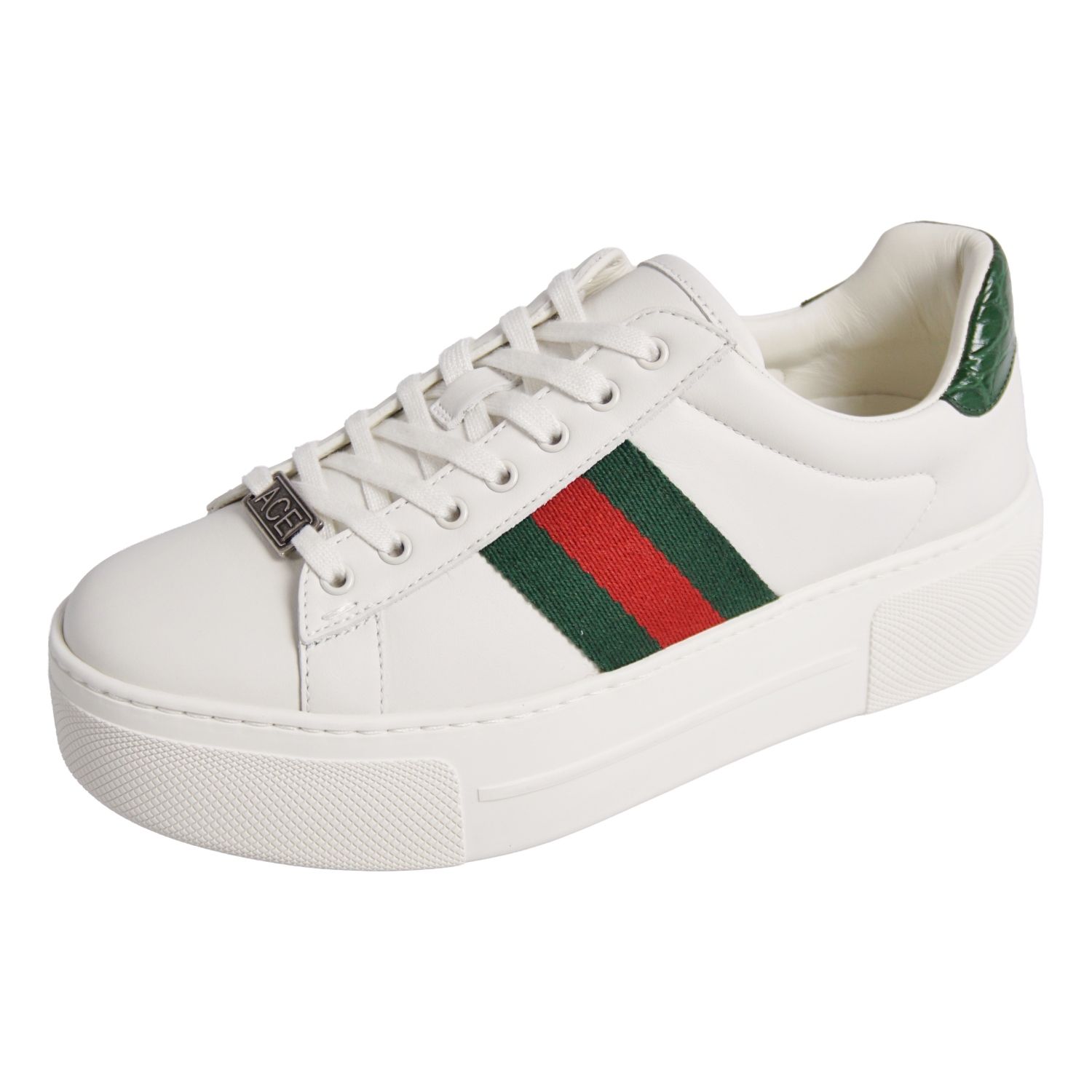未使用 グッチ GUCCI スニーカー ACE エース 厚底 ウェブストライプ 27,937円