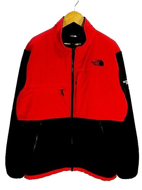 ザノースフェイス THE NORTH FACE デナリ ジャケット フリース ジップアップ NA71951 レッド ブラック M 国内正規 QQQ