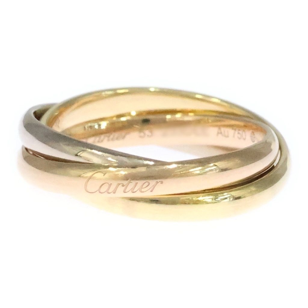 Cartier (カルティエ) トリニティ リング イエローゴールド×ホワイト