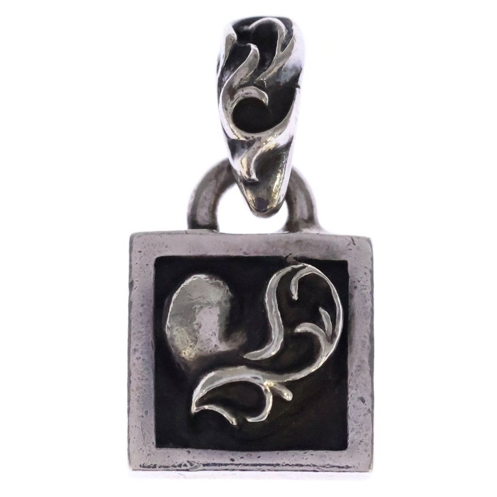CHROME HEARTS (クロムハーツ) FRAMED HEART フレームドハート チャーム ペンダントトップ シルバー BCA273 - 60,500円