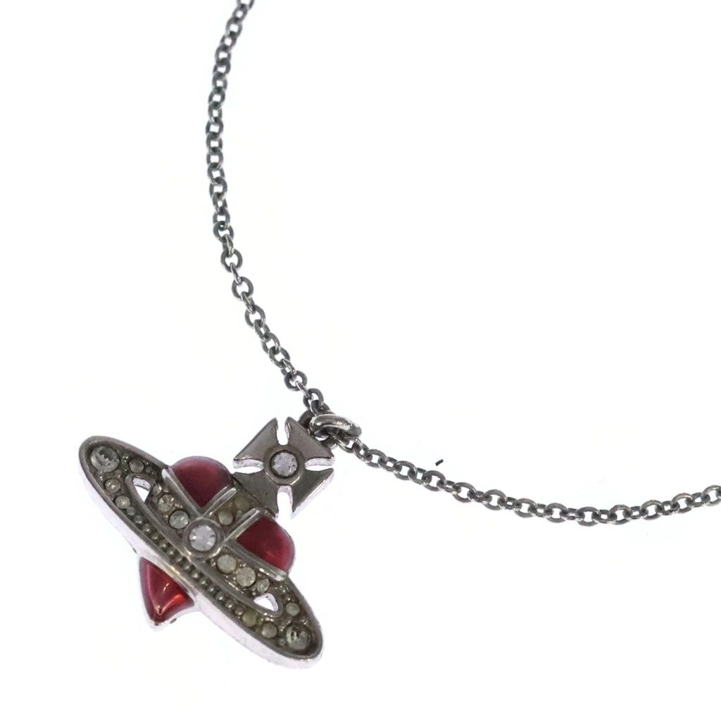 Vivienne Westwood (ヴィヴィアンウエストウッド) ハートペンダント ネックレス シルバー