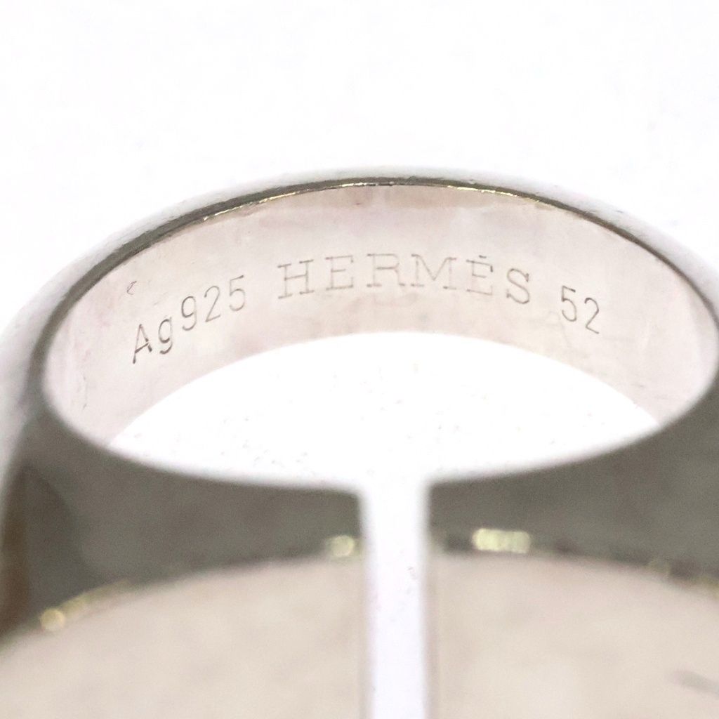 HERMES (エルメス) Initial Ring イニシャル リング シルバー - メルカリ