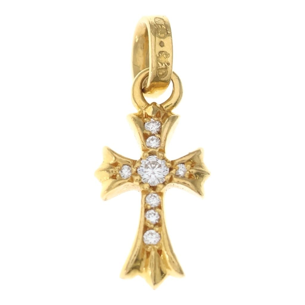 ル*ー様 クロムハーツ ベビーファット ゴールド paveダイヤ CHROME HEARTS (クロムハーツ) 22K CRS BBYFAT P/DIA ベイビーファット