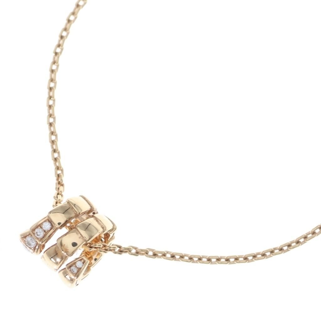 BVLGARI (ブルガリ) セルペンティ ヴァイパー ダイヤ ネックレス ペンダント チェーン ピンクゴールド Au750PG 331,650円