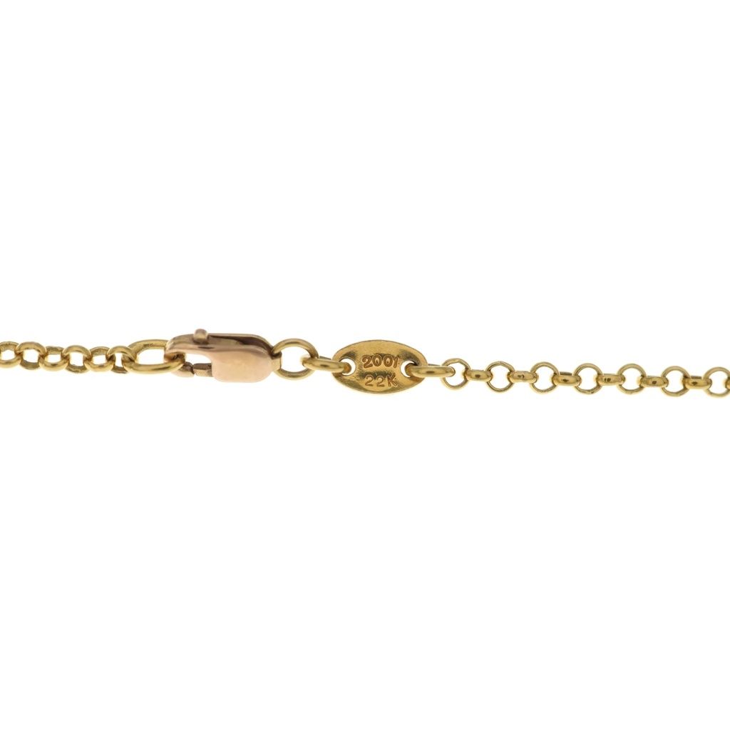 CHROME HEARTS (クロムハーツ) 22K NECKCHAIN R20 ロールチェーン