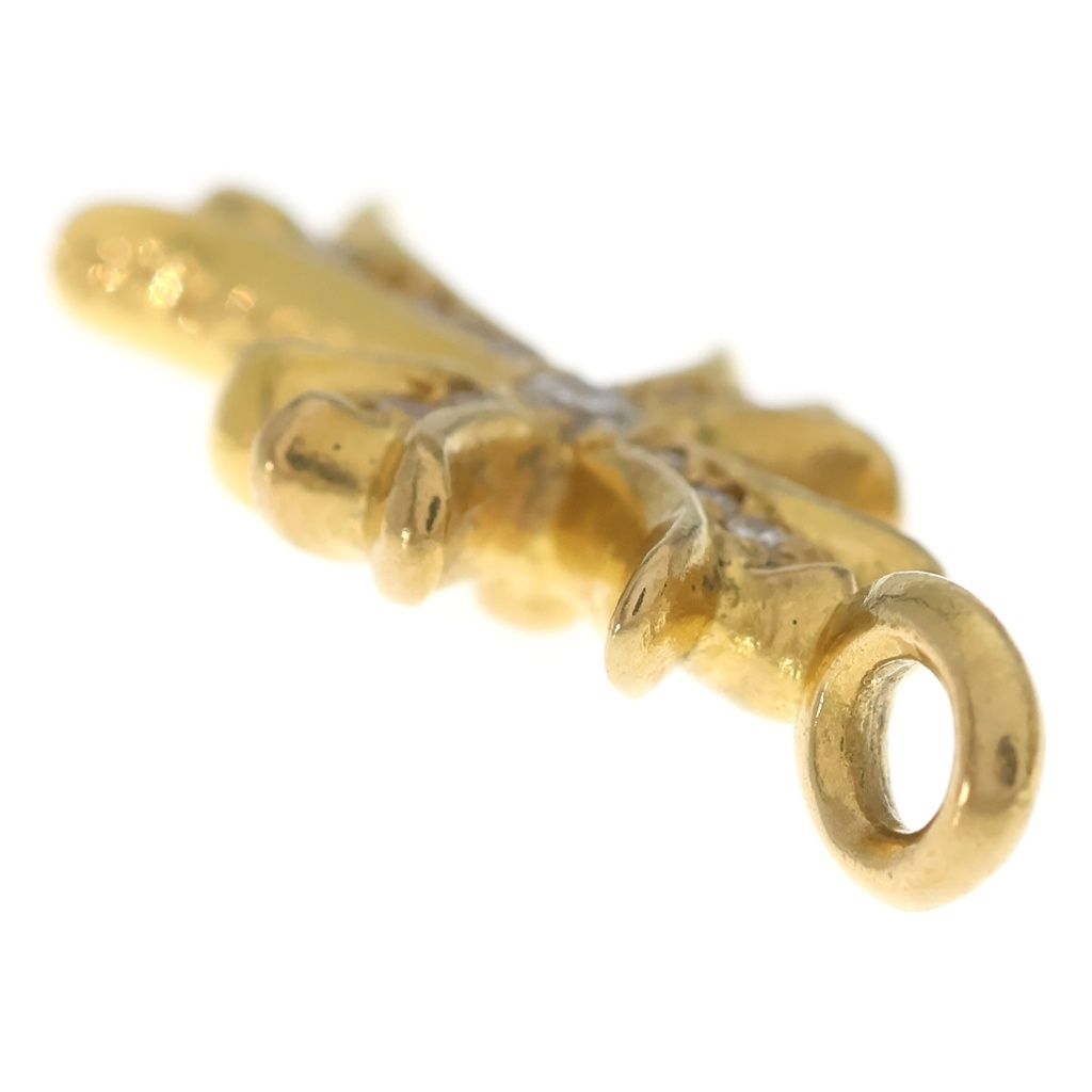 クロムハーツ CHROME HEARTS 22K TNY CRS-F P/DIA タイニーファットクロス PAVEダイヤ ペンダントトップ K22 ゴールド CHROME HEARTS (クロムハーツ) 22K TNY CRSF P/DIA タイニーファット