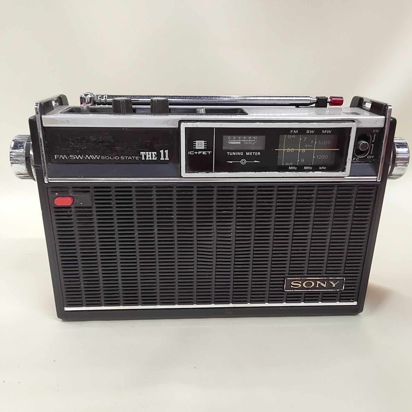 ジャンク SONY ICF-1100 THE11 レトロラジオ ヴィンテージ 昭和レトロ