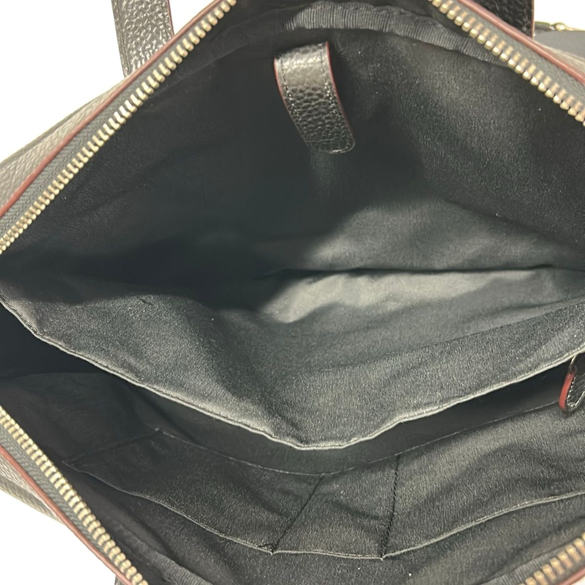 COACH(コーチ) ビジネスバッグ ペブルド レザー ハミルトン ブリーフケース F11319 黒 レザー