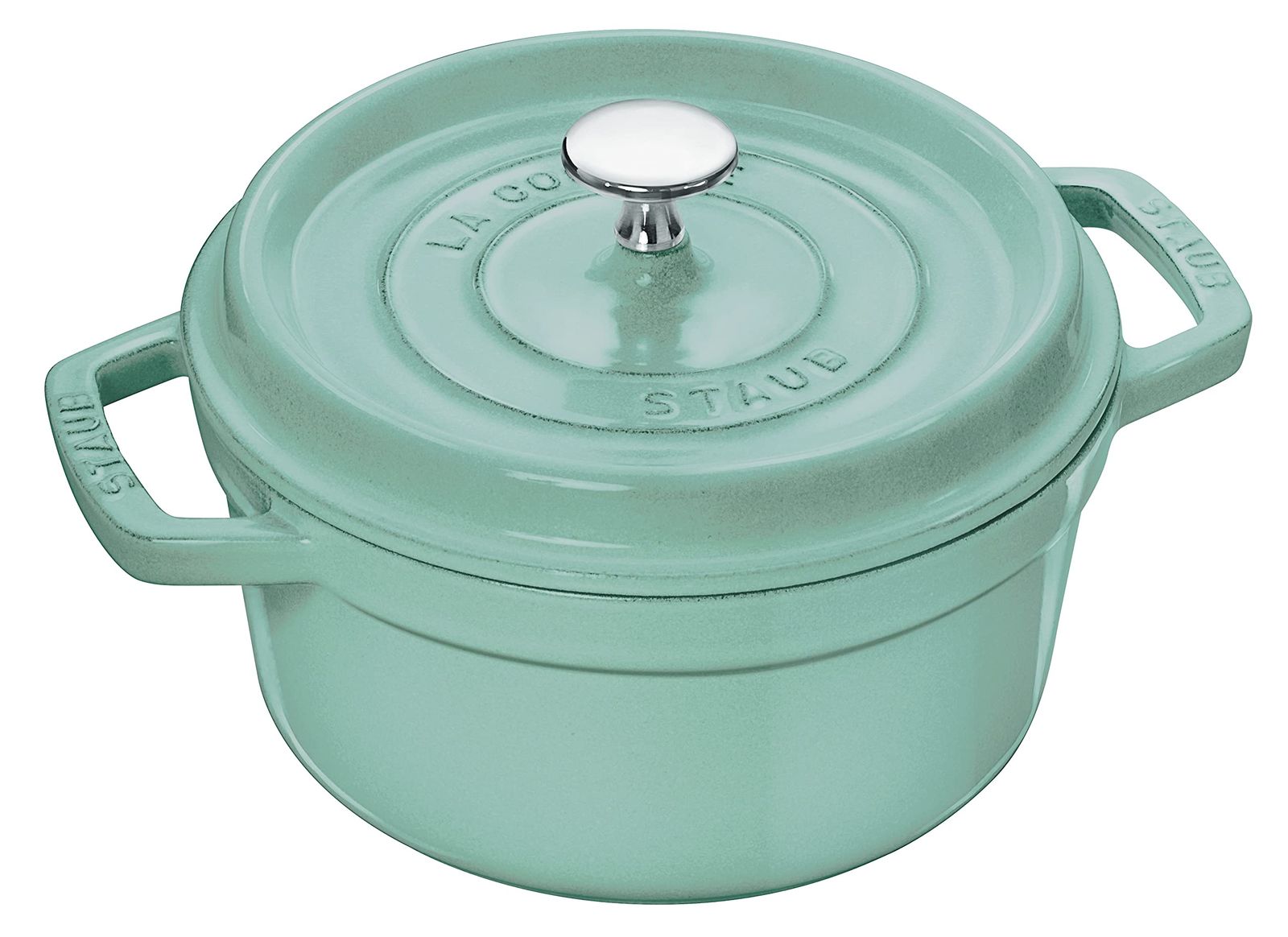 staub ストウブ 「 ピコ ココット ラウンド セージグリーン 20cm 」 両手 鋳物 ホーロー 鍋 IH対応 【日本正規販売品】 La Cocotte Round 40508-703 [01)正規品] [04)ココットラウンド20cm]