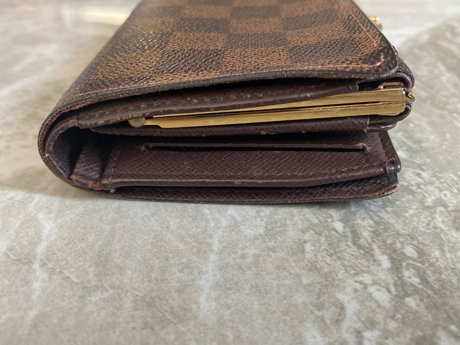 LOUIS VUITTONルイヴィトン　ダミエ　N61664 ポルト　モネ　ビエ　ヴィエノワ　がま口　カード8枚収納　ブランド財布　コンパクトウォレット