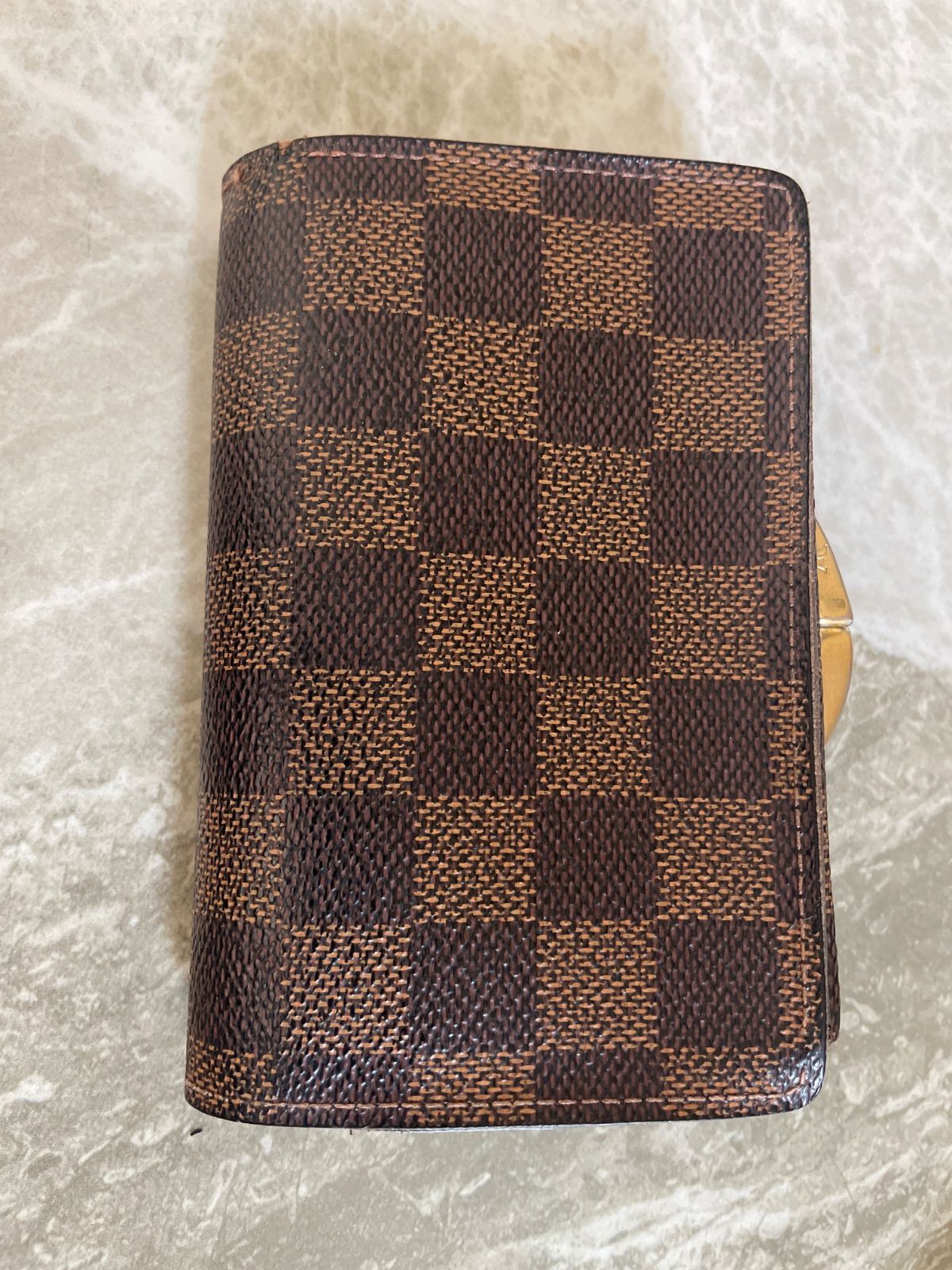 LOUIS VUITTONルイヴィトン　ダミエ　N61664 ポルト　モネ　ビエ　ヴィエノワ　がま口　カード8枚収納　ブランド財布　コンパクトウォレット