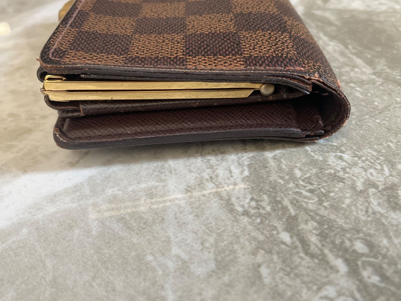 LOUIS VUITTONルイヴィトン　ダミエ　N61664 ポルト　モネ　ビエ　ヴィエノワ　がま口　カード8枚収納　ブランド財布　コンパクトウォレット